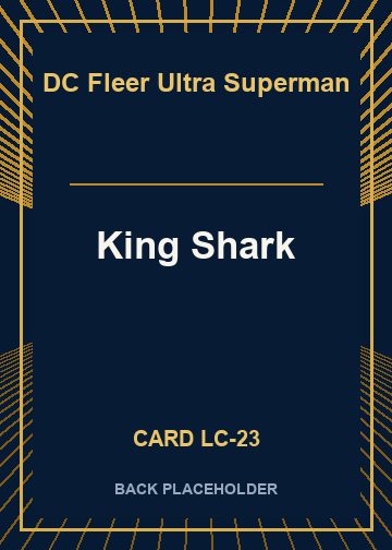 King Shark back card image