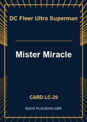 Mister Miracle back card image