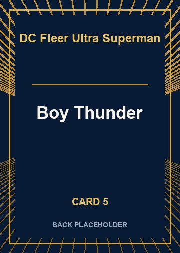 Boy Thunder back artwork