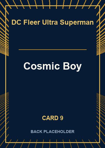 Cosmic Boy back artwork