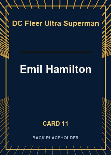 Emil Hamilton back artwork