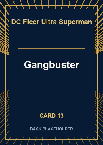 Gangbuster back artwork