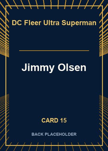 Jimmy Olsen back artwork
