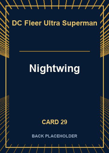 Nightwing back artwork