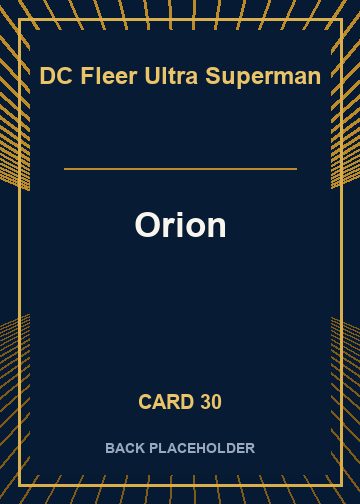 Orion back artwork