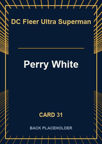 Perry White back artwork