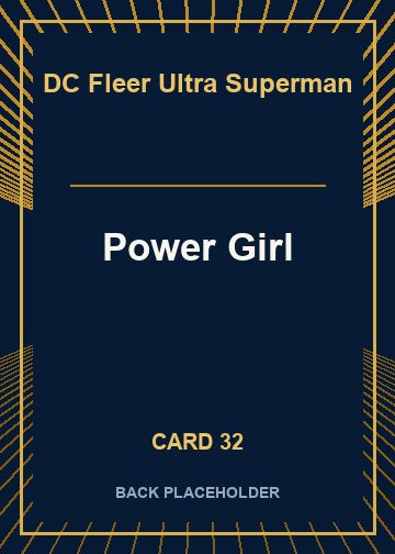 Power Girl back artwork