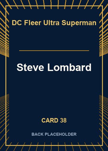 Steve Lombard back card image