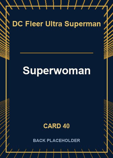 Superwoman back card image