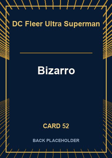Bizarro back card image
