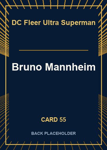 Bruno Mannheim back card image