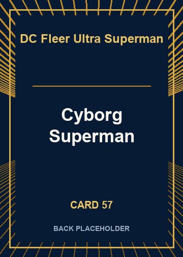 Cyborg Superman back card image