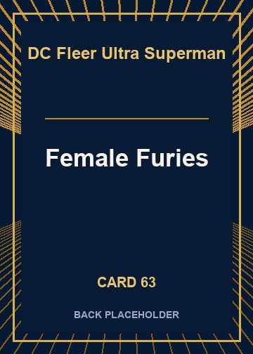 Female Furies back card image