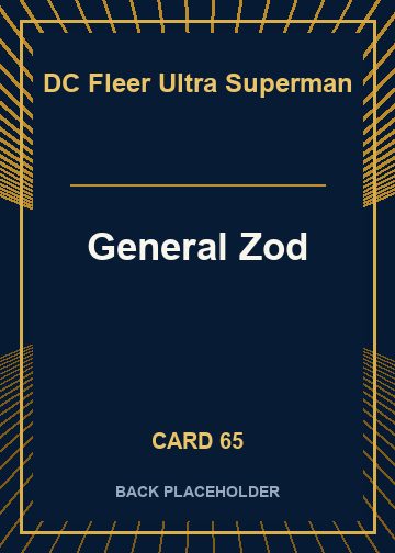 General Zod back card image