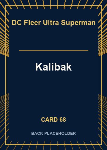 Kalibak back card image