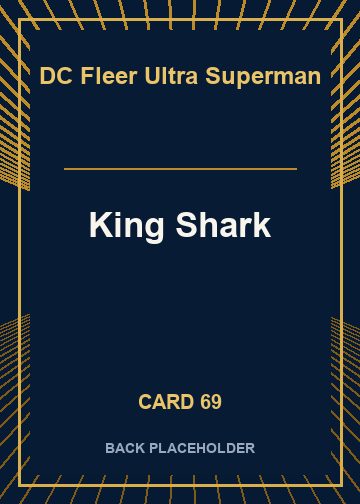 King Shark back card image