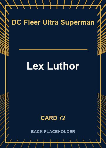 Lex Luthor back card image