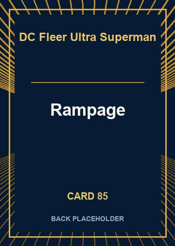 Rampage back card image