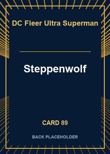 Steppenwolf back card image