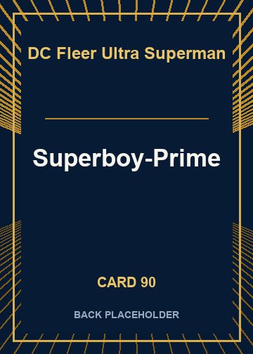 Superboy-Prime back card image