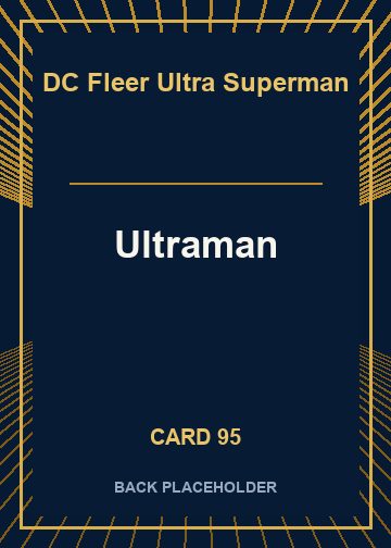 Ultraman back card image