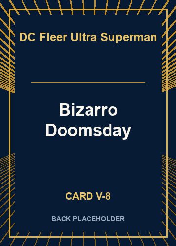 Bizarro Doomsday back card image