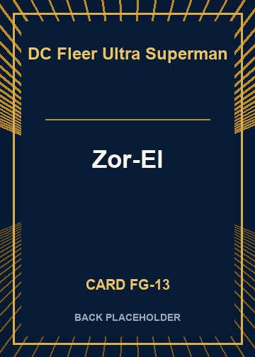 Zor-El back card image