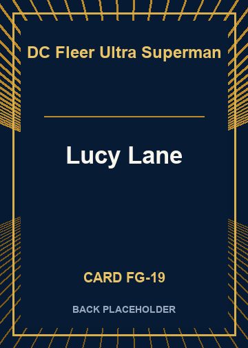 Lucy Lane back card image
