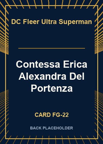 Contessa Erica Alexandra Del Portenza back card image