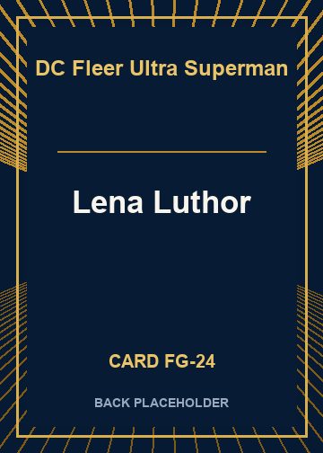 Lena Luthor back card image