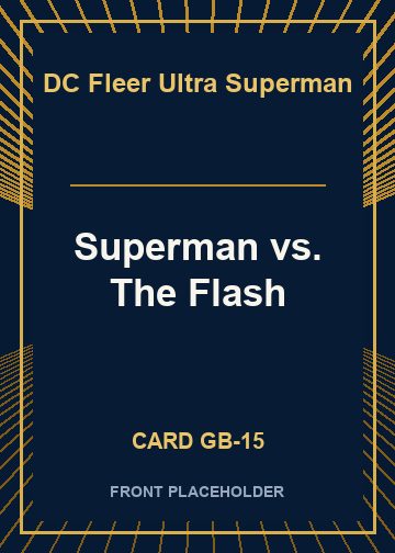 Superman vs. The Flash card thumbnail