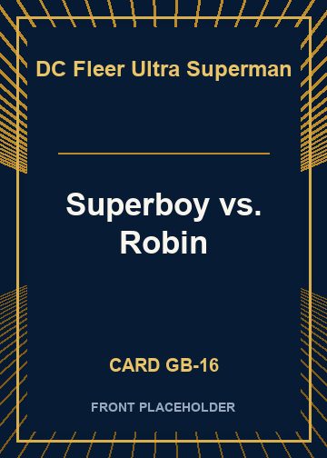 Superboy vs. Robin front card image