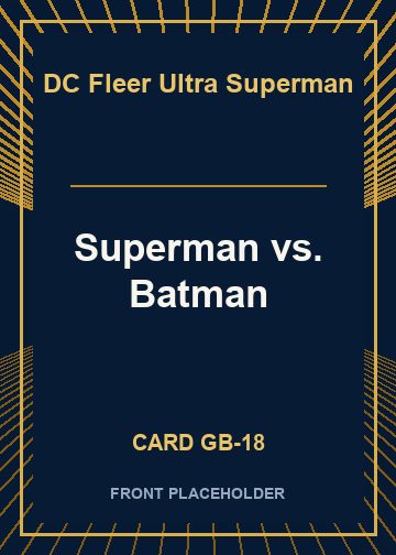 Superman vs. Batman card thumbnail