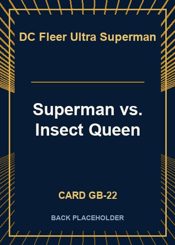 Superman vs. Insect Queen back card image