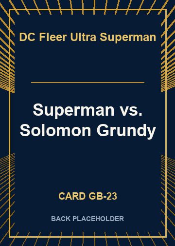 Superman vs. Solomon Grundy back card image