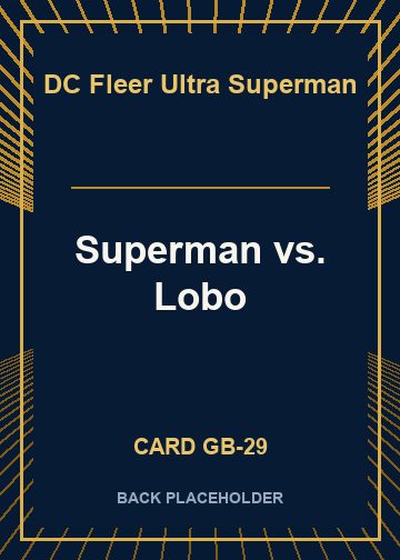 Superman vs. Lobo back card image