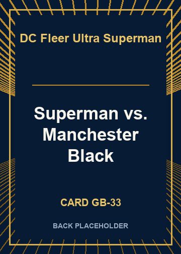 Superman vs. Manchester Black back card image