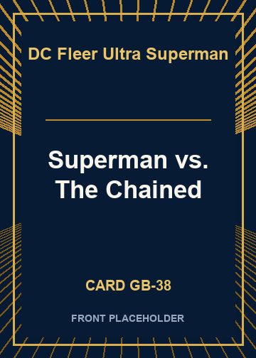 Superman vs. The Chained front card image