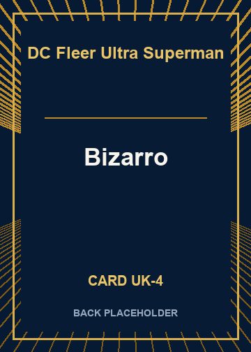 Bizarro back card image