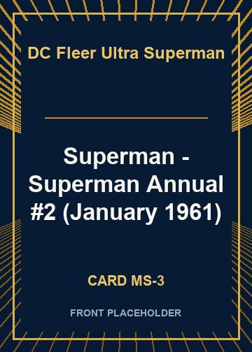 Superman - Superman Annual #2 (January 1961) card thumbnail