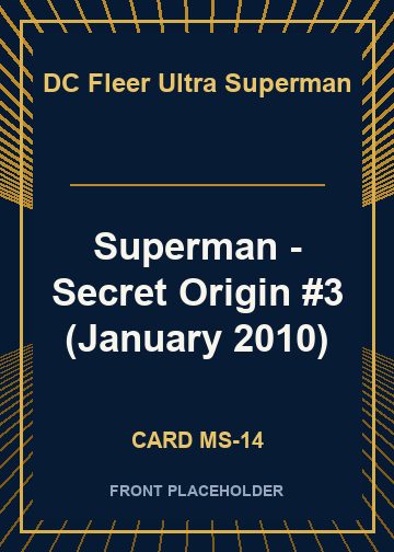 Superman - Secret Origin #3 (January 2010) card thumbnail
