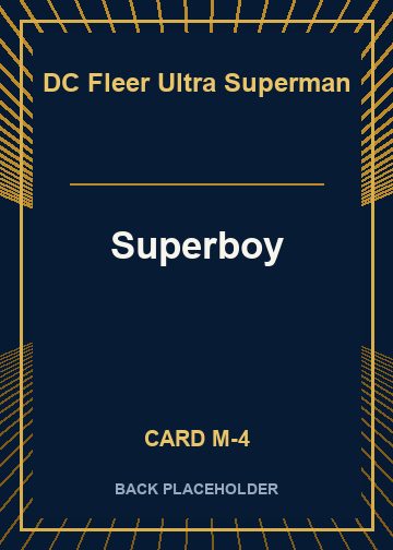 Superboy back card image