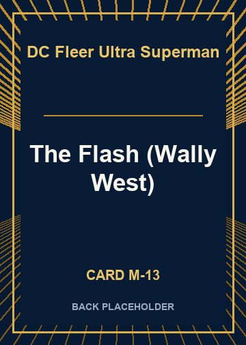The Flash (Wally West) back card image
