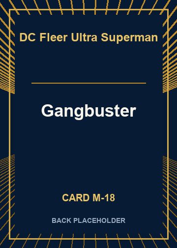 Gangbuster back card image
