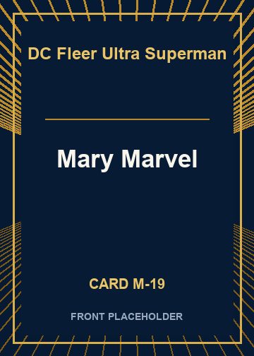 Mary Marvel card thumbnail