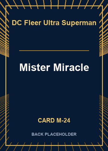 Mister Miracle back card image
