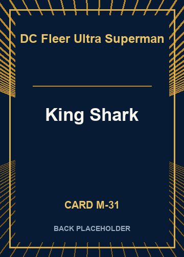 King Shark back card image