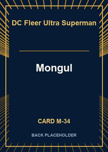 Mongul back card image