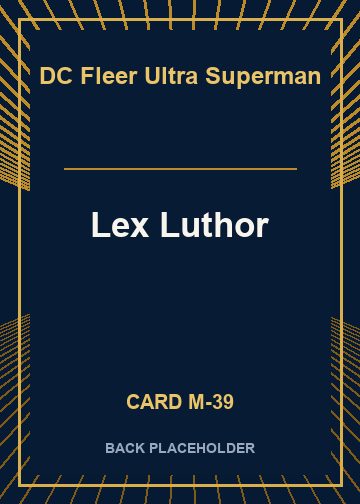 Lex Luthor back card image