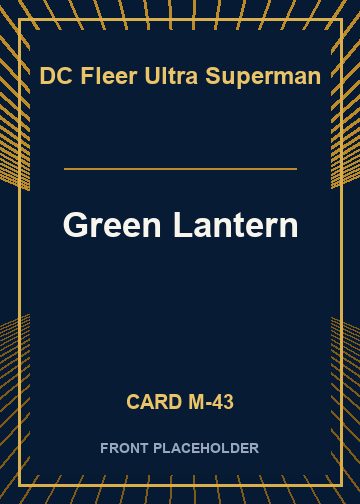 Green Lantern card thumbnail